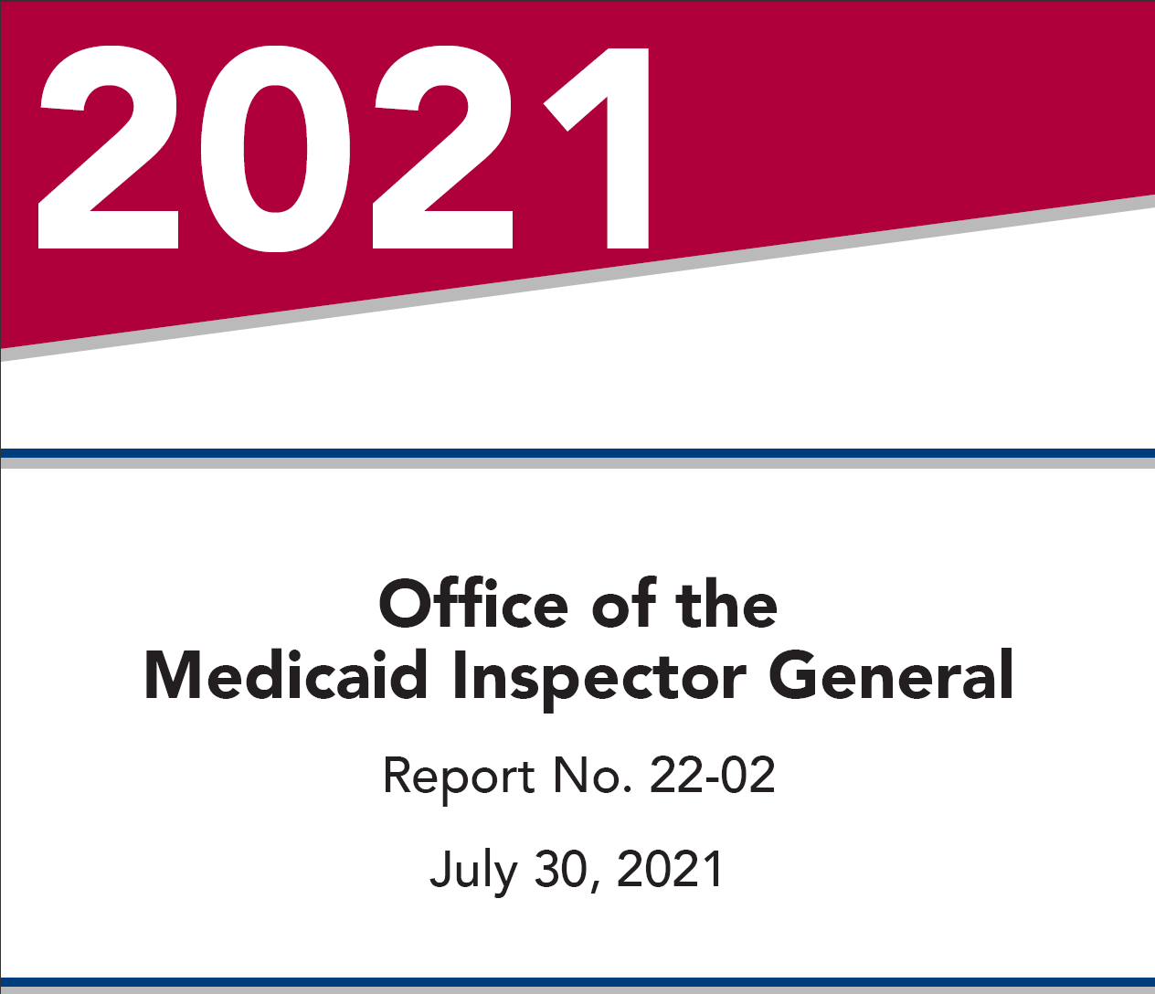 Screenshot of the OIG MediKan Audit Report cover page